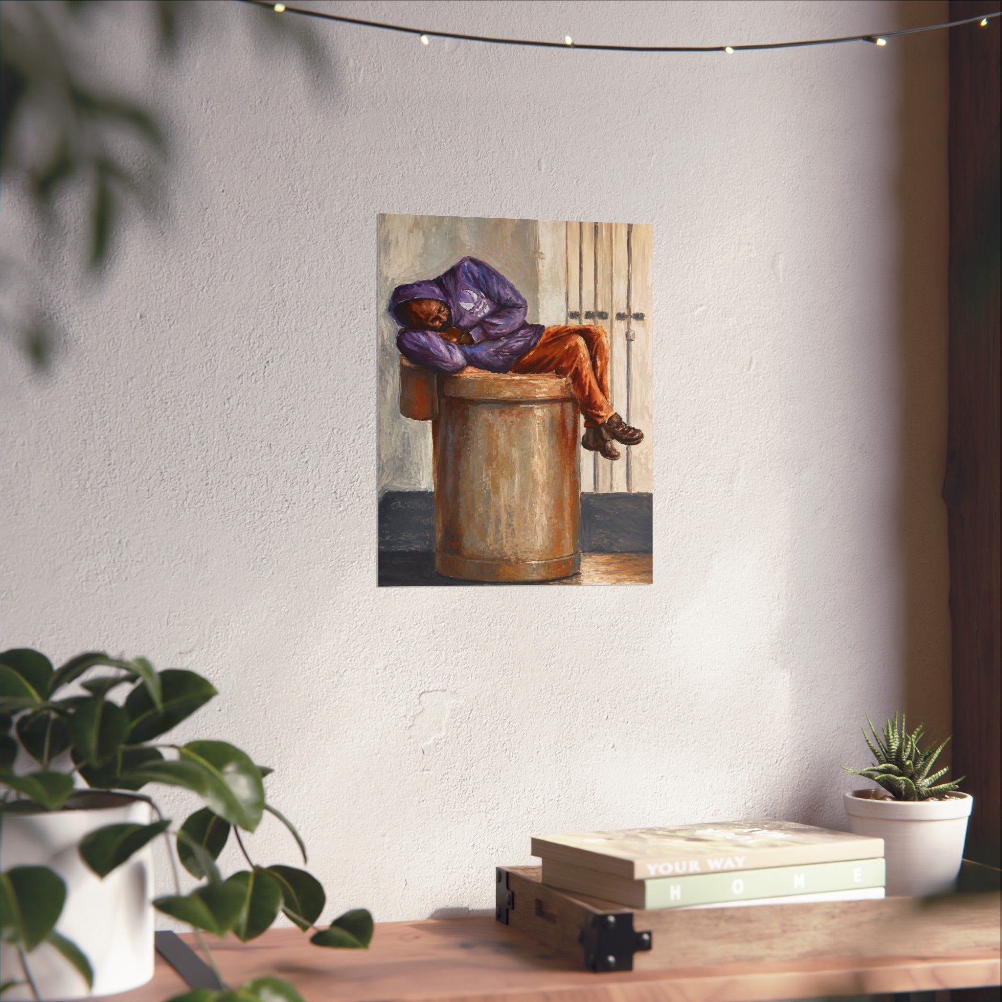 ‘Another Man’s Trash is Another Man’s Tether” Fine Art Poster — Urban Realism Wall Art